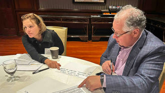 Board Members Working