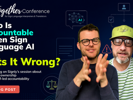 Who Is Accountable When Sign Language AI Gets It Wrong?