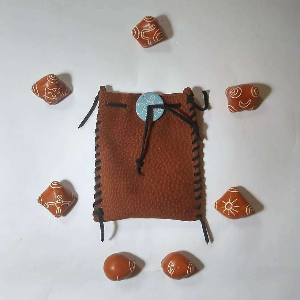 Miniatura: Chumpis de céramica + Bolsa Medicina