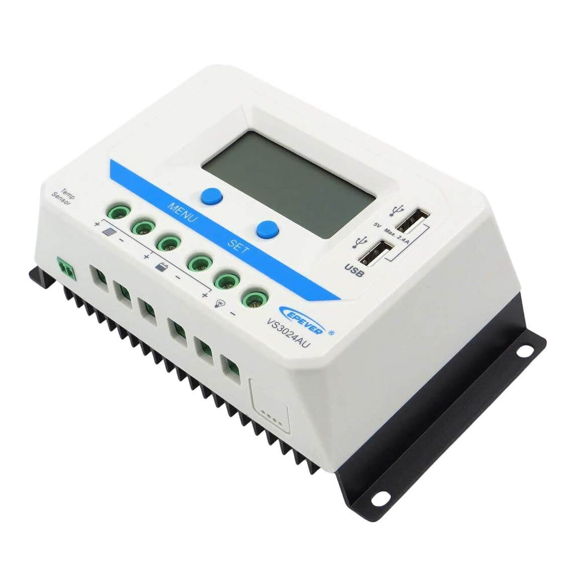 Controlador PWM 30A VS3024AU 12/24V Epever