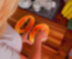 our skin nutritionist scooping papaya