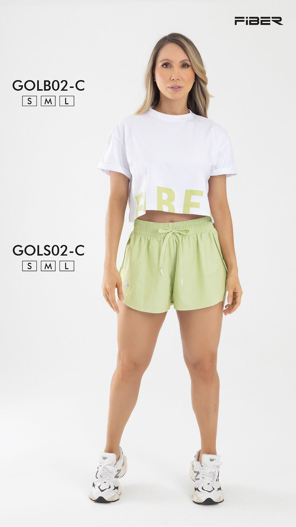 Miniatura: SHORT RUNNING VERDE MANZANA- FIBER GOLDEN