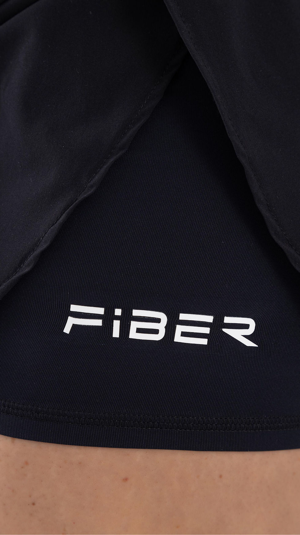 Miniatura: SHORT DOBLE RUNNING NEGRO- FIBER GOLDEN