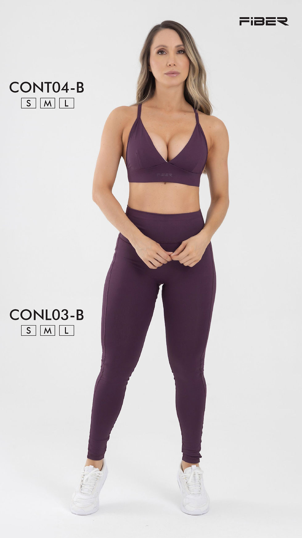Miniatura: TOP DEPORTIVO CIRUELA TIRAS  -FIBER ICONIC CONT04