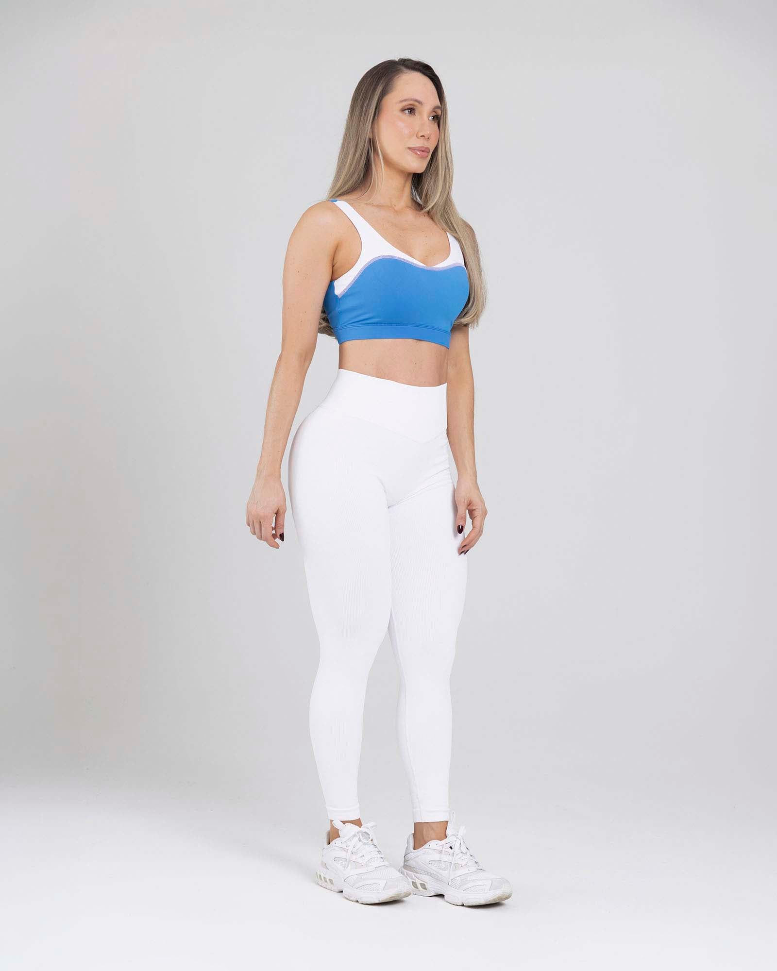 LEGGINGS CONTOUR SEAMLESS BLANCO FLEXI FIBER (FLLL05B)