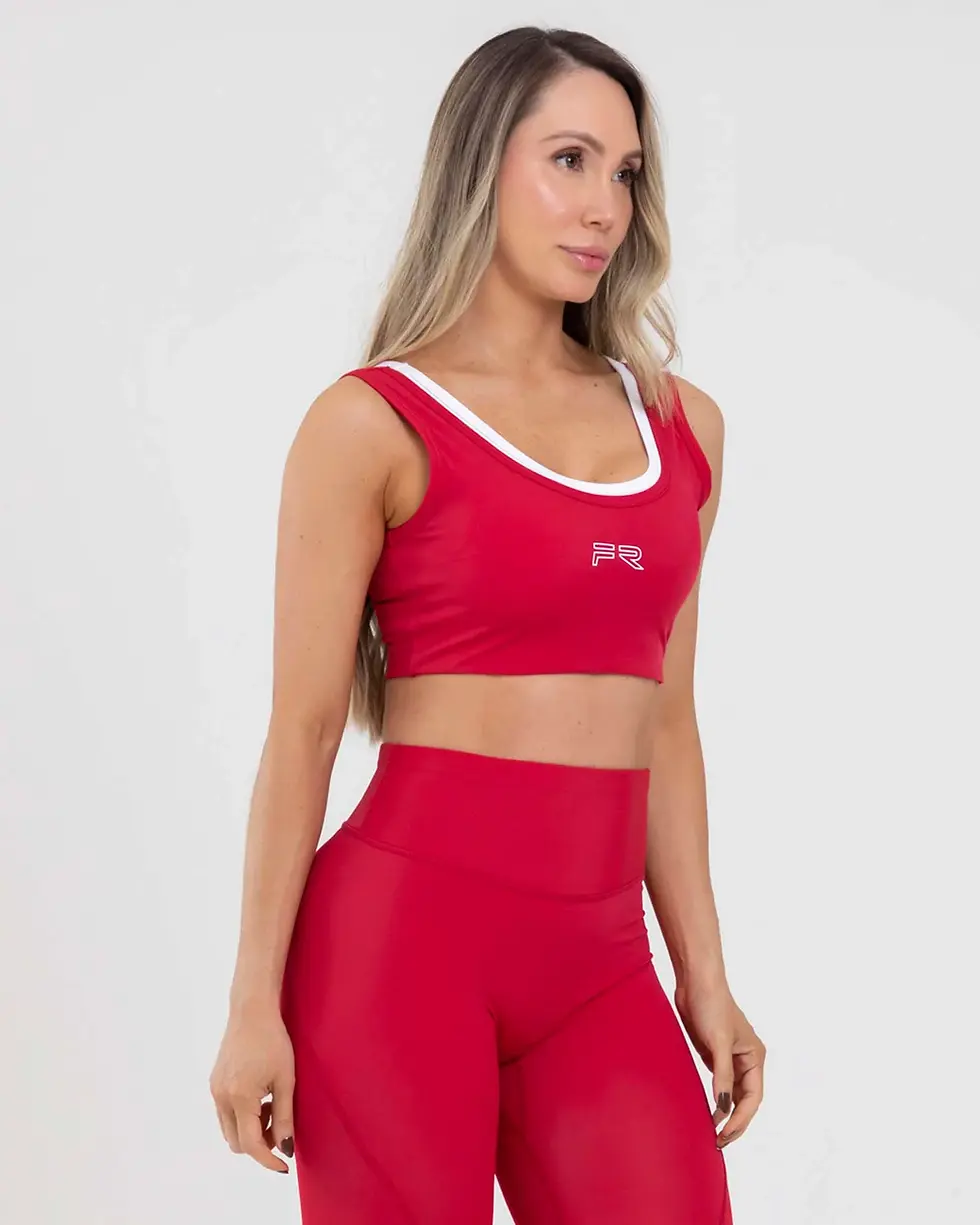 Miniatura: TOP DUAL ICON ROJO FRAMBUESA- FIBER MOVE - MOVE01B