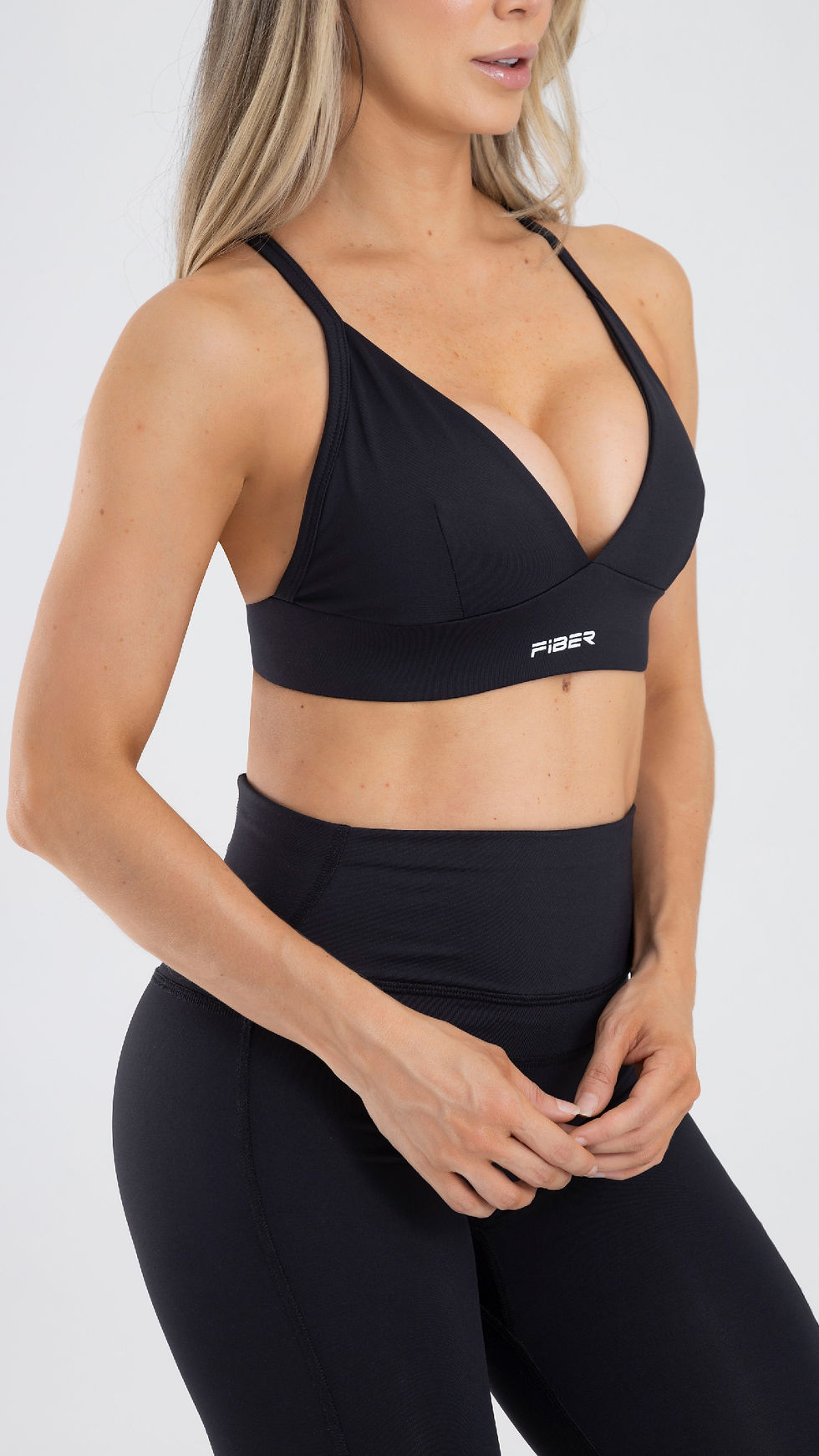 Miniatura: TOP DEPORTIVO TIRAS NEGRO - FIBER ICON - CONT04