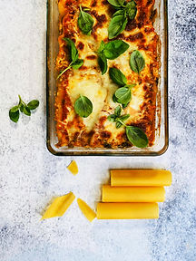 Dviem skirtingais būdais įdaryti „cannelloni“ makaronai pagal Alfą 