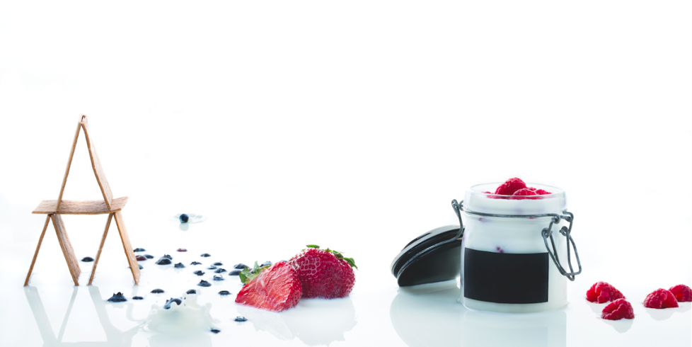 Panna cotta su avietėmis ir bazilikais, vmg receptas