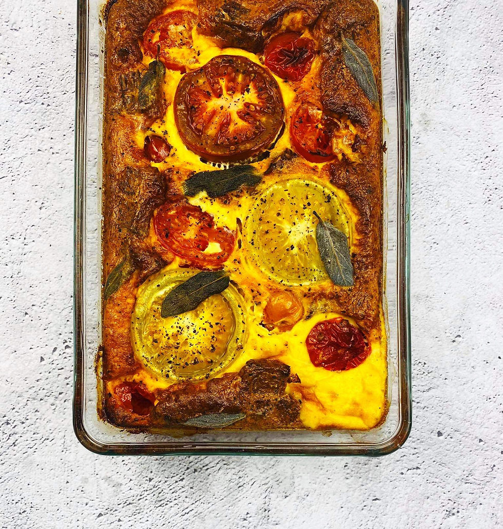 nesaldus pyragas su juoda duona ir pomidorais, kišas, Alfo receptai