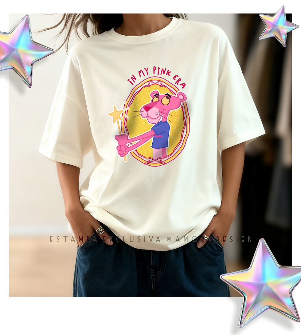 Miniatura: Camiseta Oversized - Pink Panther