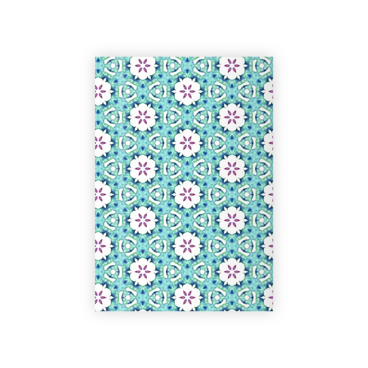 Fleur Bright Blue Gift Wrapping Paper Rolls, 1pc