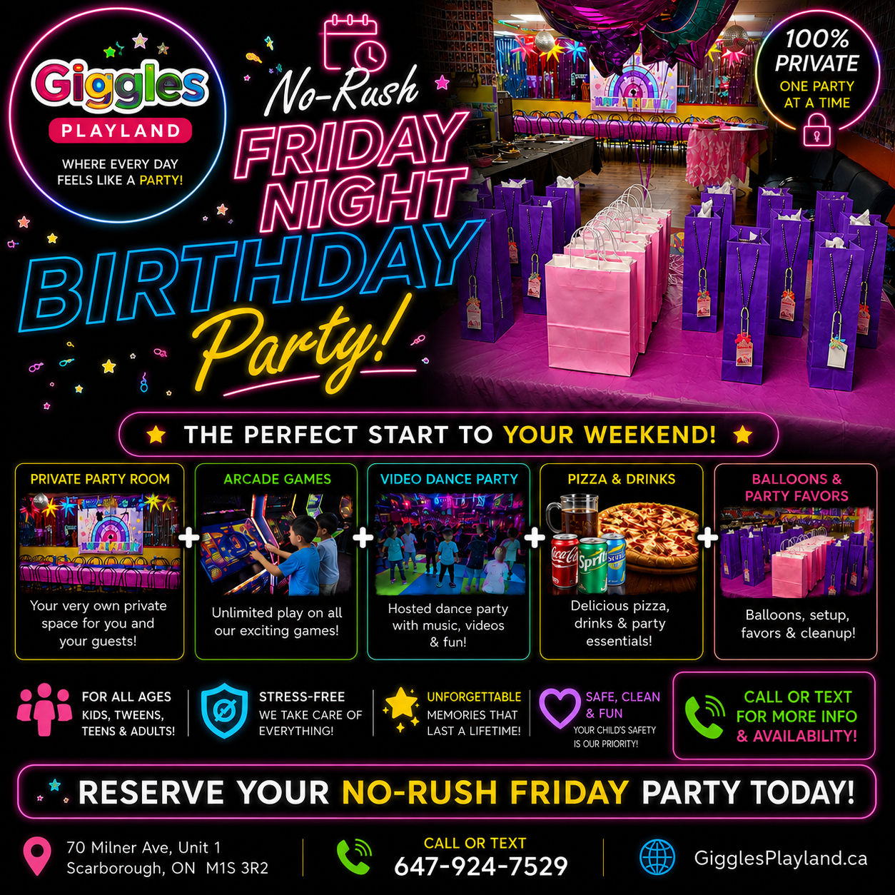 Indoor Playground Scarborough – Private Parties at Giggles Playland