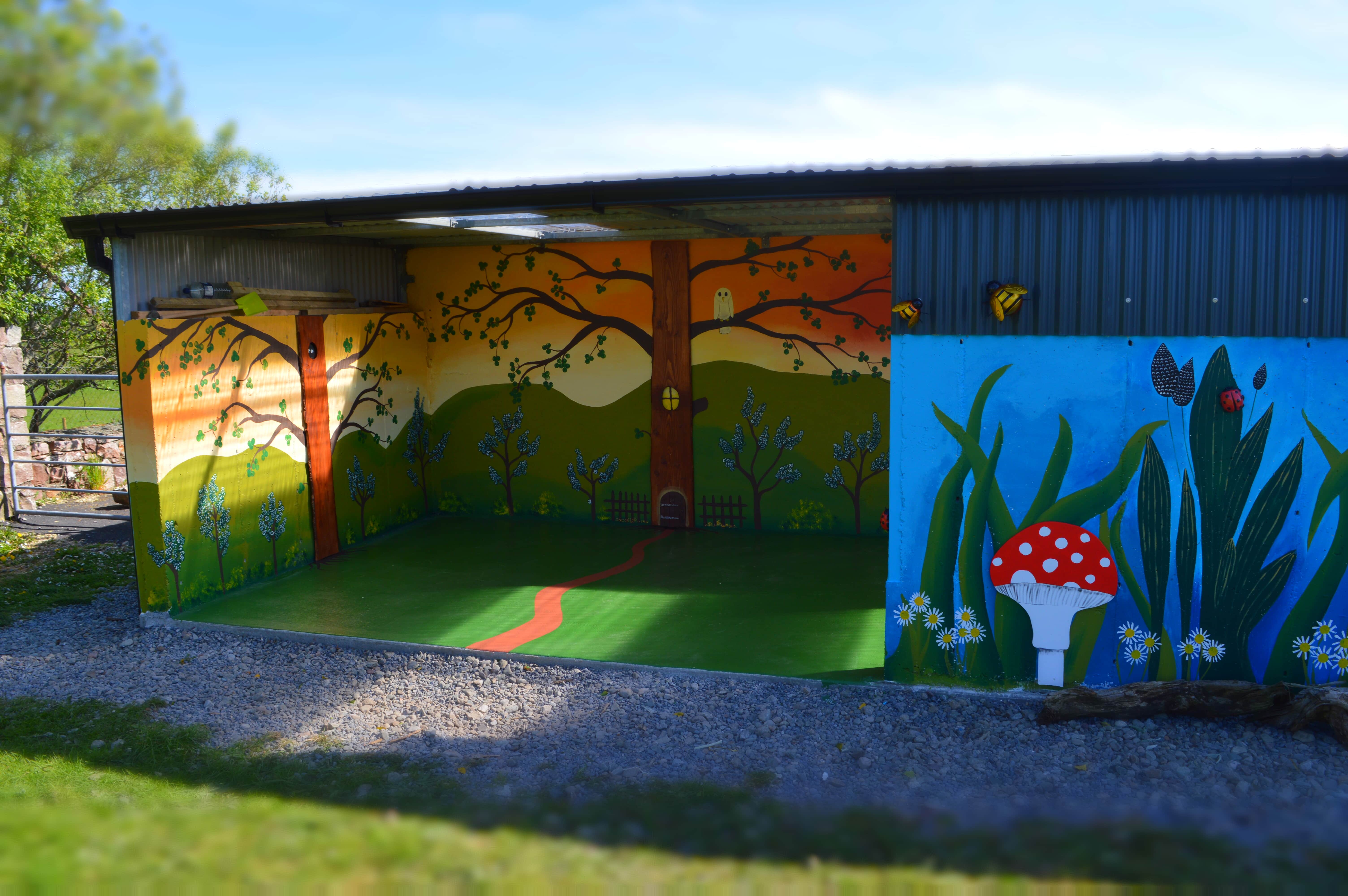 Faeries Mural at Play-school Mayo