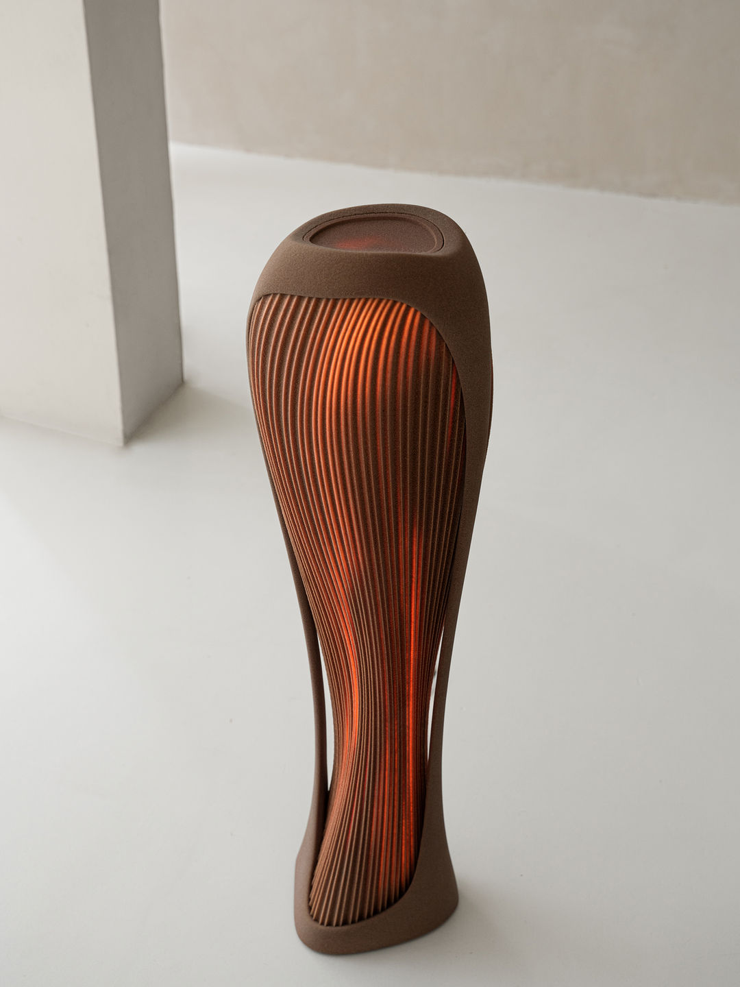 Barchan Floor Lamp, quartz sand, by Rollo Studio, view 4