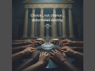 Choice not chance determines your destiny.