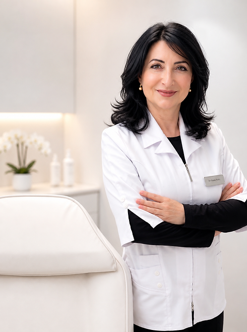 Dre Hana Alaily dans sa clinique de médecine esthétique à Montréal