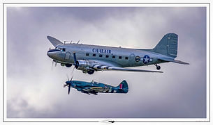 Supermarine Spitfire + Douglas DC-3 // Villaroche (France) // Septembre 2024