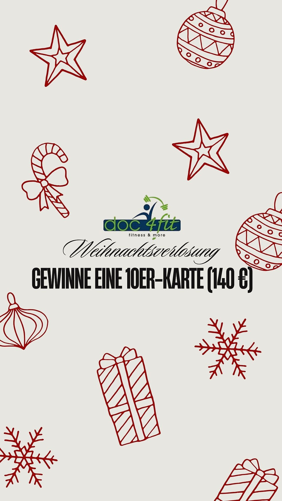 Weihnachtsverlosung im doc4fit – Jetzt mitmachen & gewinnen!