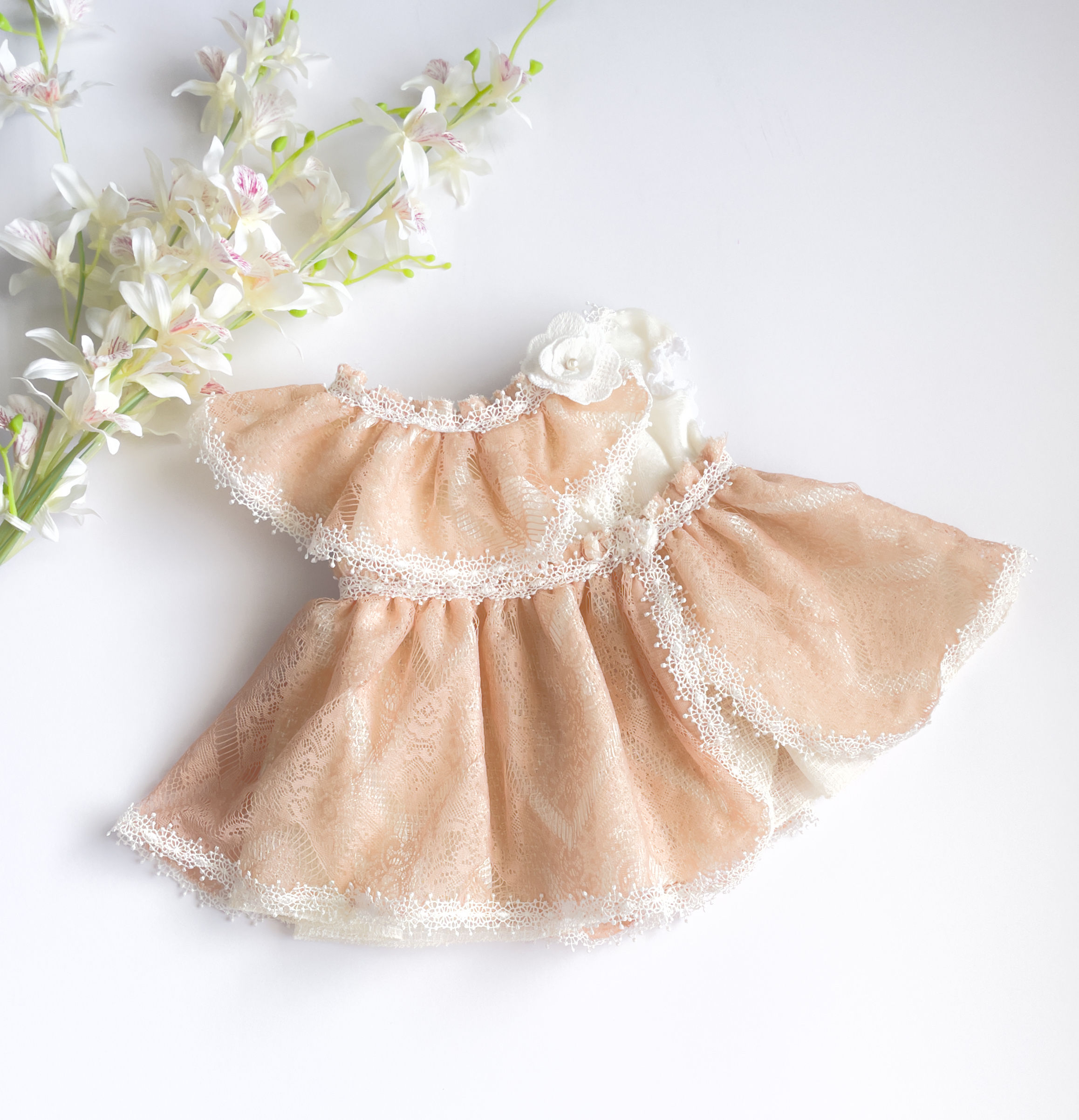 Newborn vintage lace outfit set