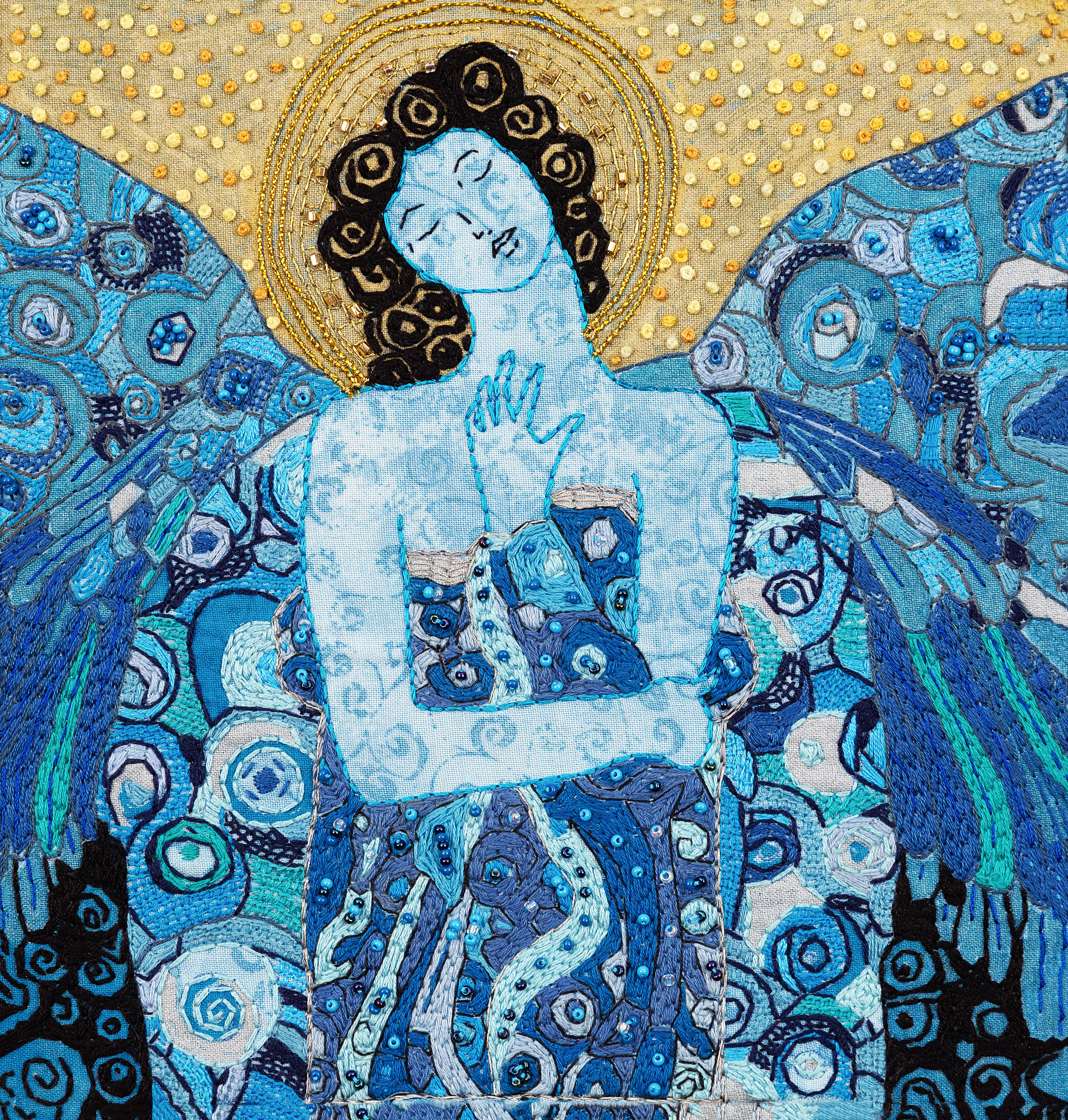 Angel en azules