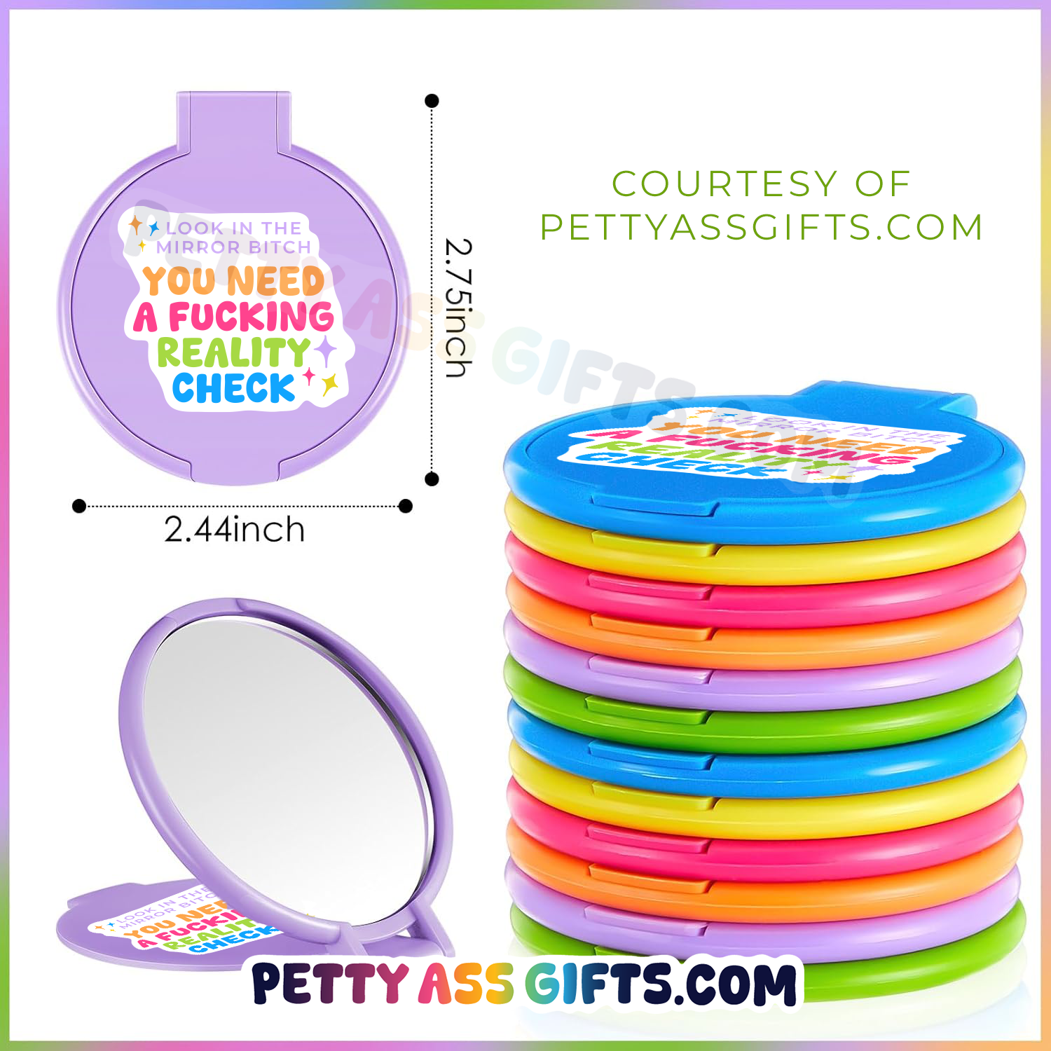 Reality Check Mirror - Petty Ass Gift