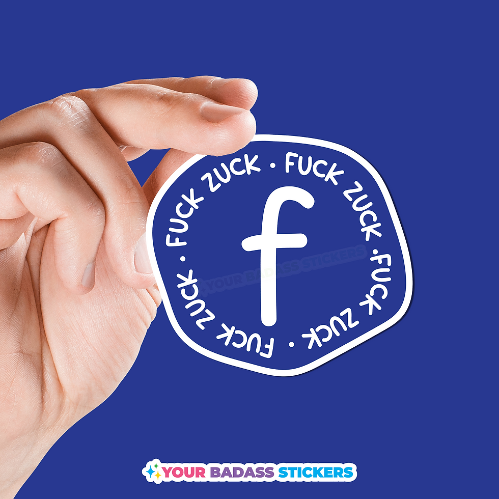 Fuck Zuck sticker Facebook Mark Zuckerberg