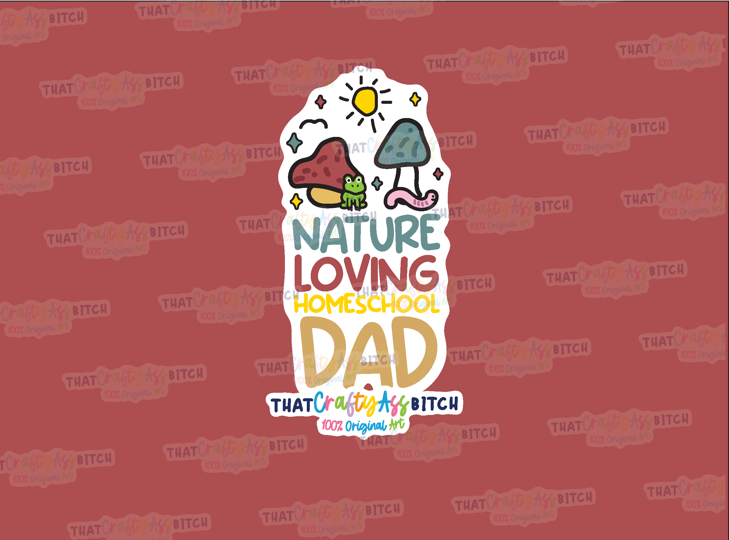 Nature loving homeschool dad original design