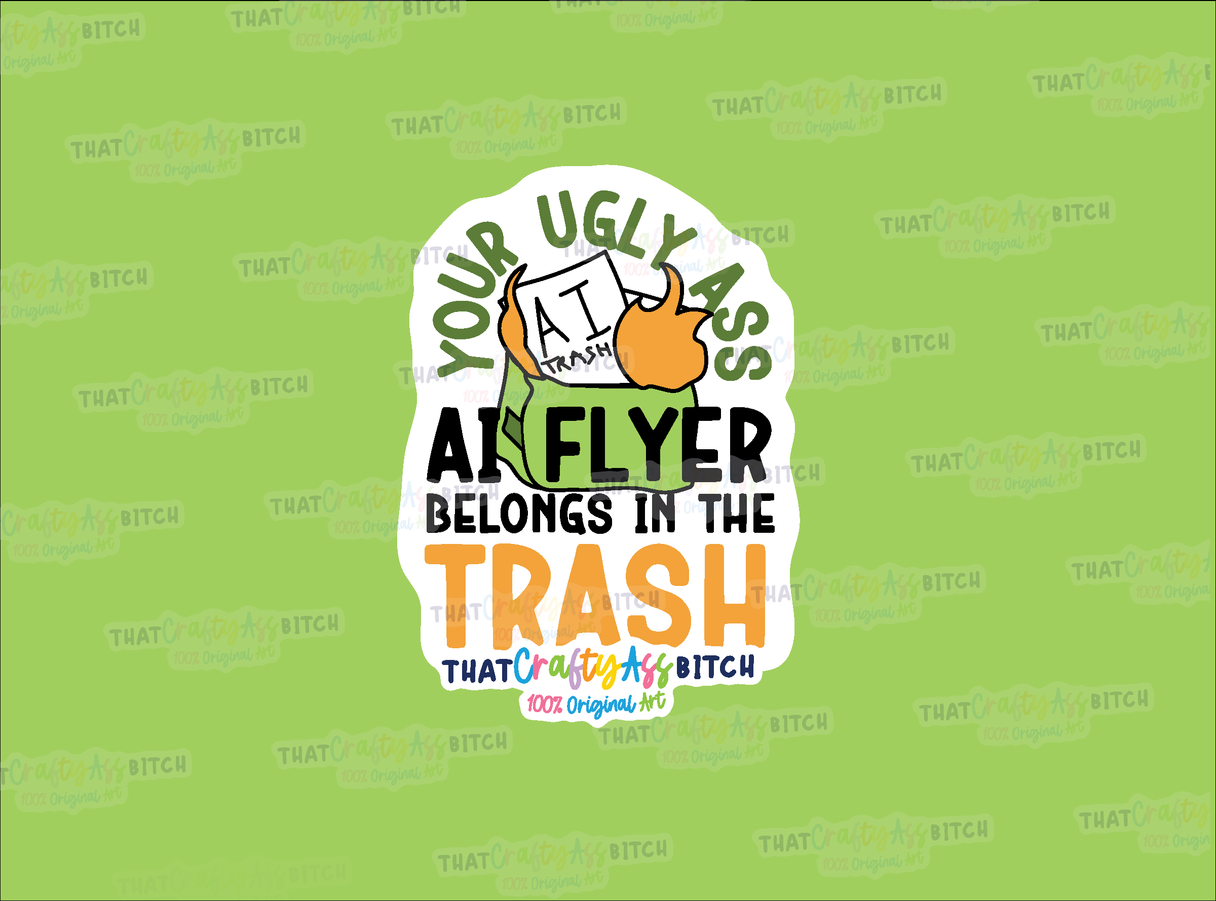 Ugly ass AI Flyers are trash original design