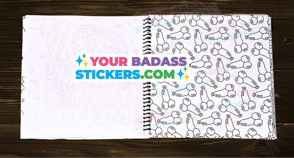 Thumbnail: Your Badass Bits & Tits Coloring Book 44 pages original art no stupid fucking ai