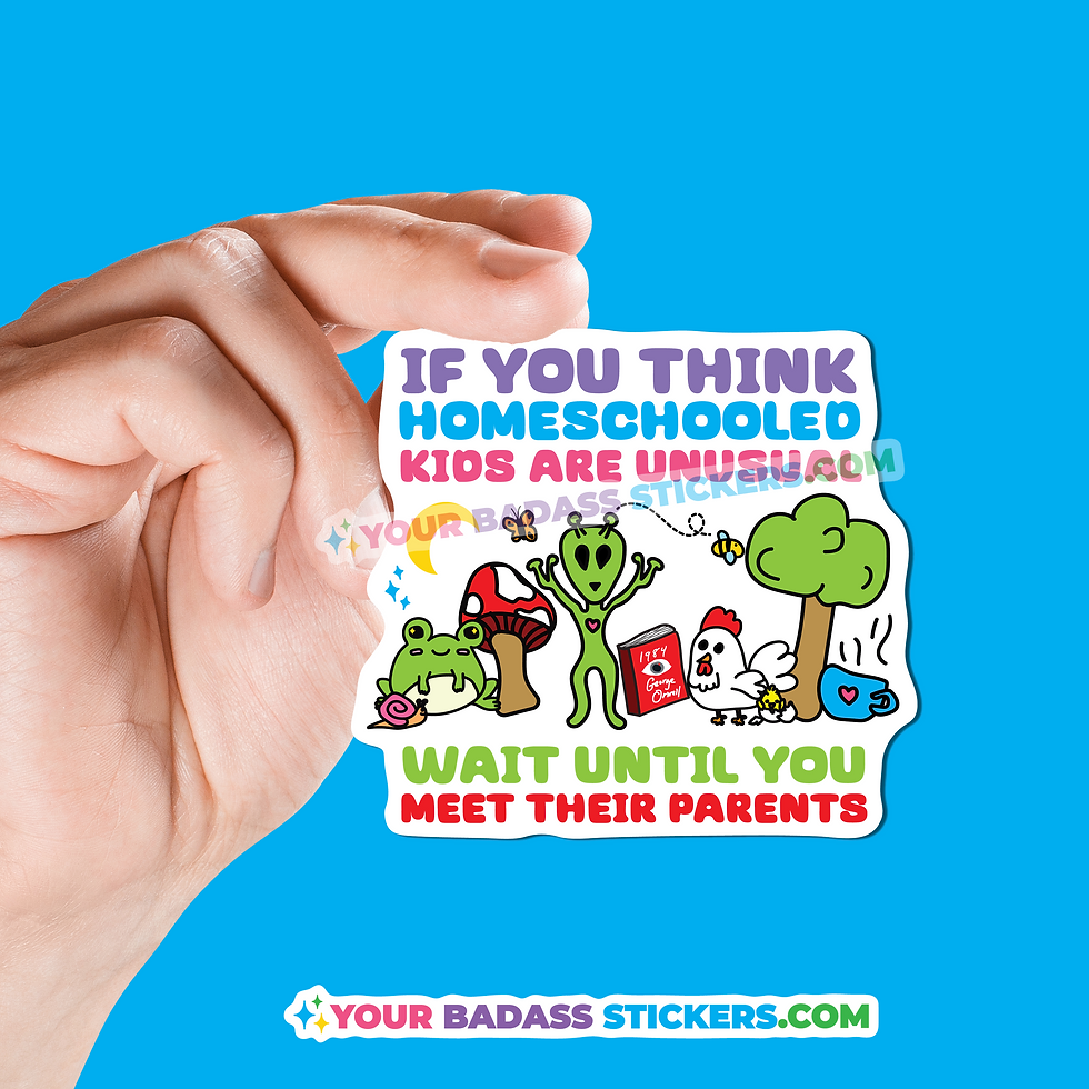 Thumbnail: If you think homeschooled kids are unusual...meet their mom dad parents sticke