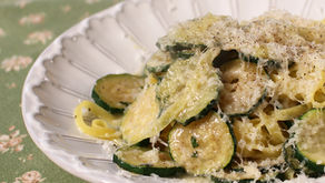 ズッキーニとパルミッジャーノのフェットゥチーネ