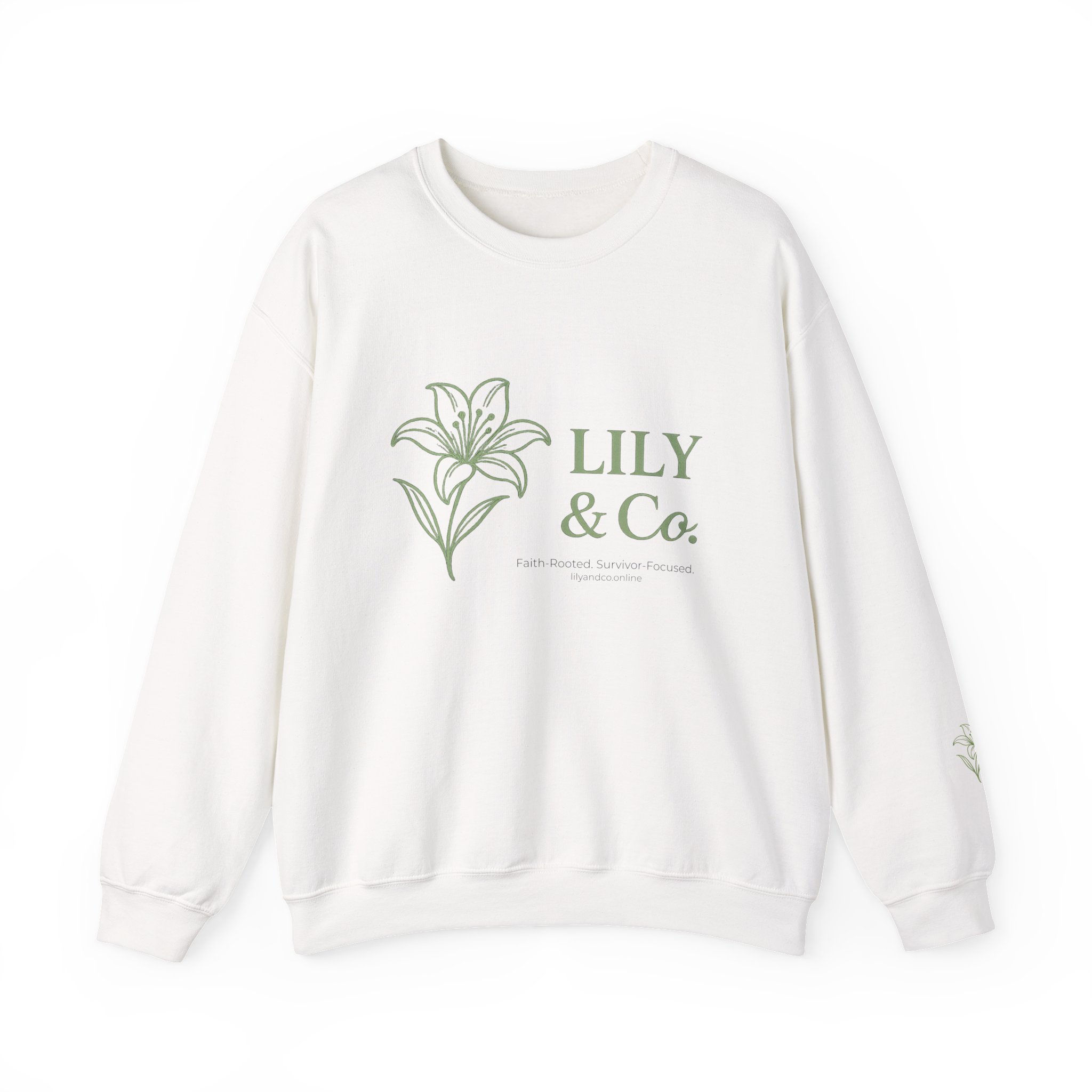 Lily & Co. Crewneck Sweatshirt | Faith-Rooted Survivor-Focused