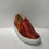 Thumbnail: Fennix Italy shoes casual sneaker orange slip on eel skin/suede