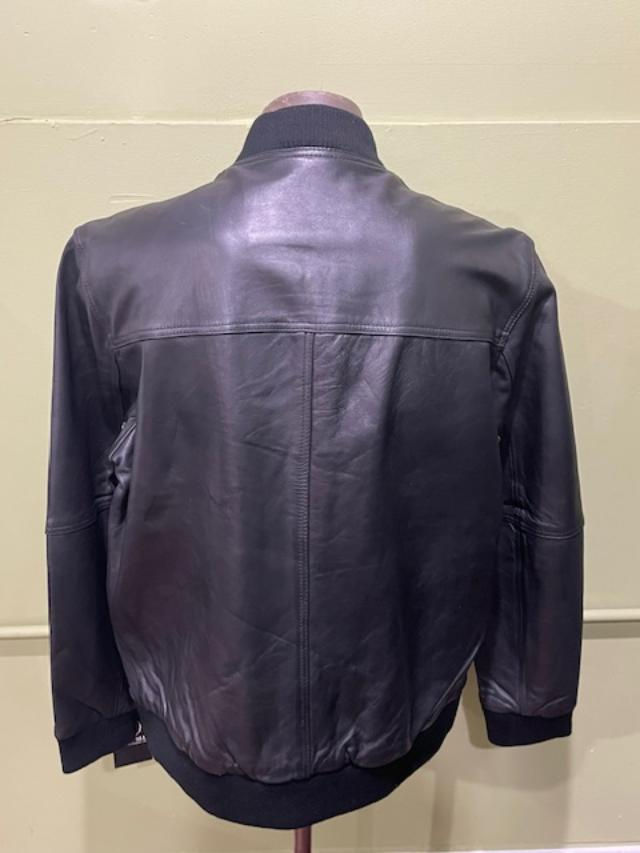 Thumbnail: Whet Blue jacket black bomber lambskin regular fit