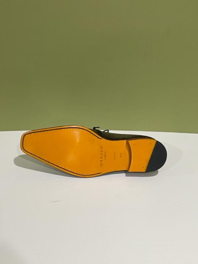 Thumbnail: Mezlan shoes oxford olive leather calf/suede