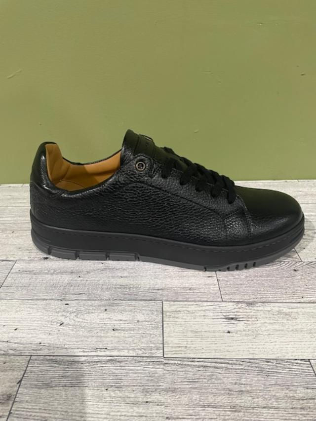 Thumbnail: Mezlan shoes casual sneakers deerskin black oxford