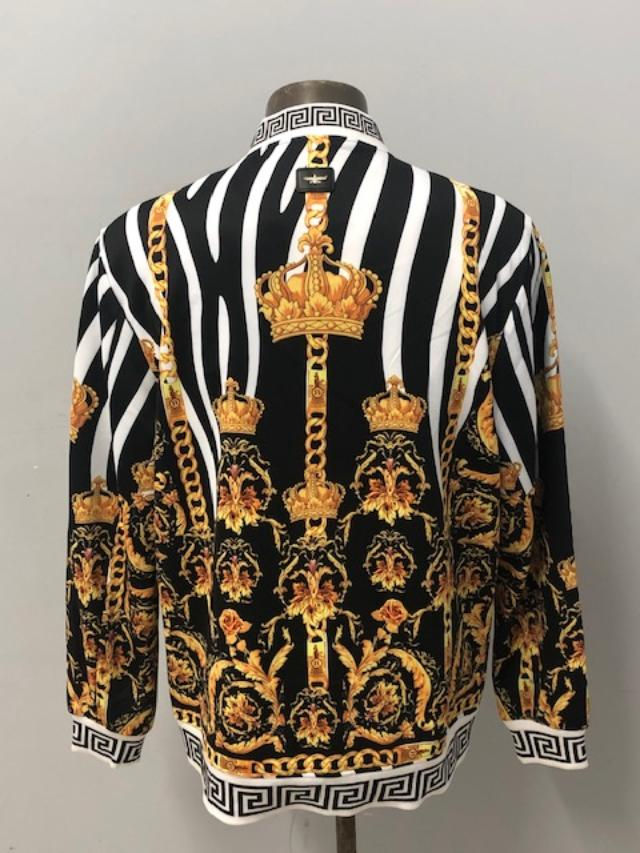 Thumbnail: Barabas jacket multi color modern fit  crown chain design
