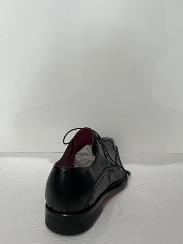 Thumbnail: Emilio franco shoes black italian leather point toe oxford