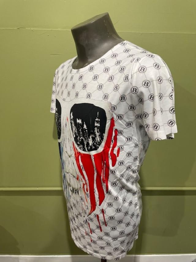 Thumbnail: Barabas t-shirt white crewneck modern fit casual