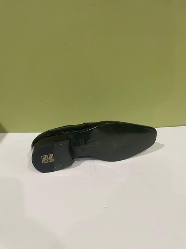 Thumbnail: Ugo Versare shoes slip on loafer alligator hunter green sz 8