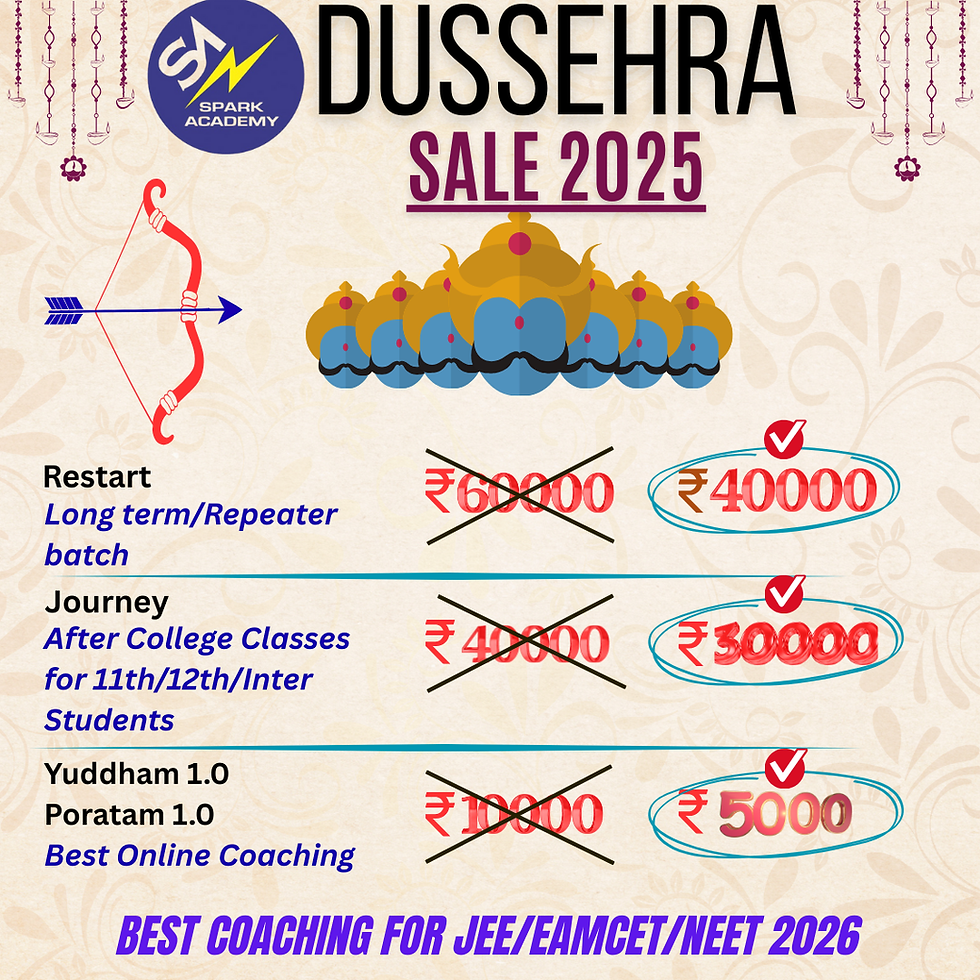 Dusshera Sale |Best JEE/NEET/EAMCET 2026 Coaching