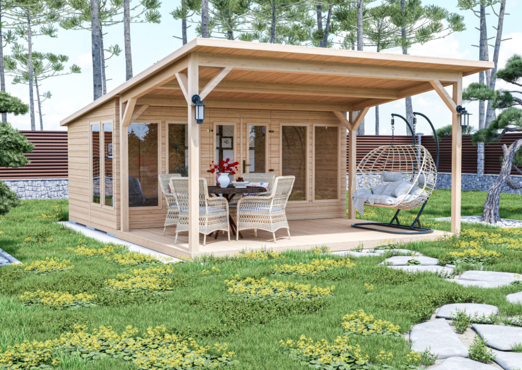 Zahradní domek Sydney s terasou