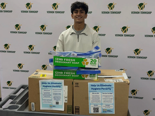 2/20/26: 165 Hygiene Kits Donated to Vernon Township!
