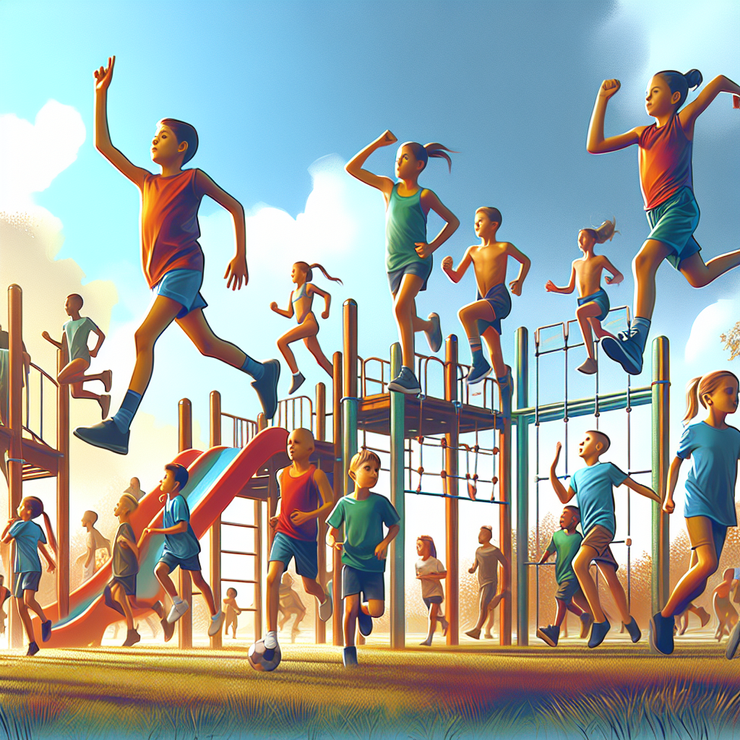 Children Playing Outdoors