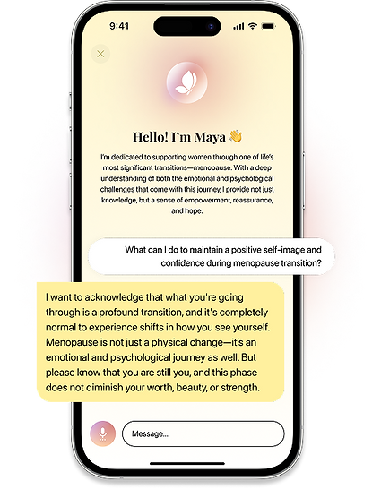Maya Mobile Screen UI