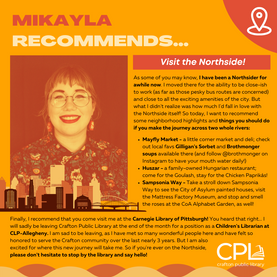 10.2021 Life Recommendation // Visit Pittsburgh's Historic Northside