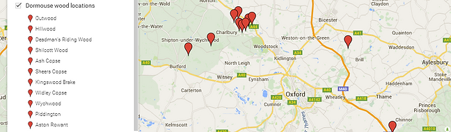 Oxfordshire Dormouse Project Survey Woodlands