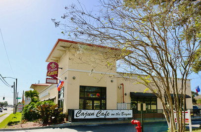 View of the cafe heading south on 66th Street in Pinellas Park.