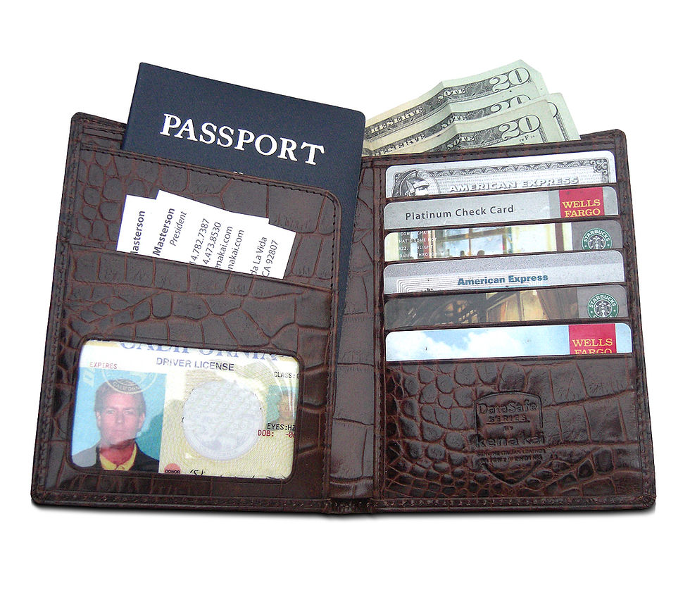 Thumbnail: DataSafe Italian Leather Passport and Travel Wallet with RFID Shielding Security
